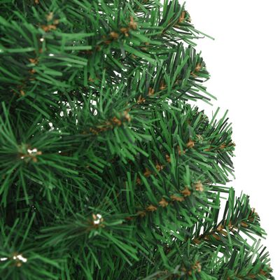 vidaXL Umelý vianočný stromček s hustým ihličím, zelený 120 cm, PVC