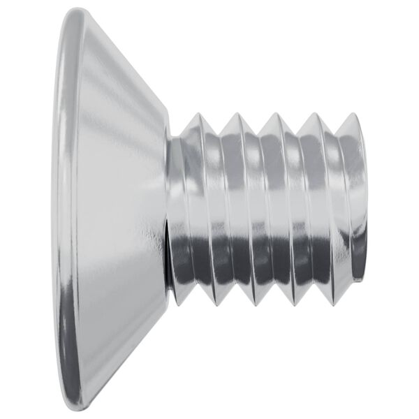 vidaXL Z&aacute;pustn&eacute; hlavy skrutiek 2 pcs Strieborn&aacute; M4 x 6 mm Oceľ