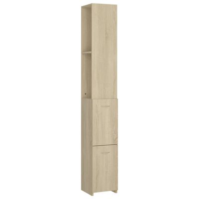vidaXL Skrinka do kúpeľne dub sonoma 25x26,5x170 cm kompozitné drevo