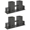 Pomocn&iacute;k na stohovanie dreva 2 pcs Antracitov&aacute; 34 x 10 x 15 cm Oceľ