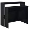 vidaXL Barov&yacute; st&ocirc;l s 2 vrchn&yacute;mi doskami čierny 130x40x120 cm