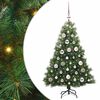 vidaXL Umel&yacute; vianočn&yacute; stromček s 150 LED-i Zelen&aacute; 120 cm PE a PVC