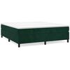 vidaXL Posteľn&yacute; r&aacute;m boxsping s matracom tmavozelen&yacute; 160x200 cm zamat