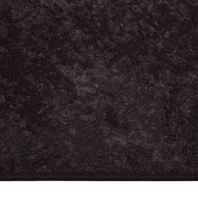 vidaXL Prateľný koberec 120x180 cm antracitový protišmykový