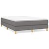 vidaXL Posteľn&yacute; r&aacute;m s boxspringom tmavosiv&aacute; 140x200 cm l&aacute;tka