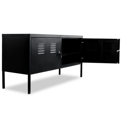 vidaXL TV stolík, 118x40x60 cm, čierny