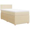 vidaXL Boxspring posteľ s matracom kr&eacute;mov&aacute; 100x200 cm l&aacute;tka