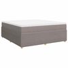 vidaXL Posteľný rám boxspring s matracom sivohned 180x200 cm látka