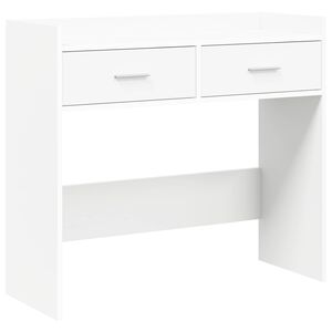 vidaXL Konzolov&yacute; st&ocirc;l Biela 90 x 35 x 80 cm Kompozitn&eacute; drevo