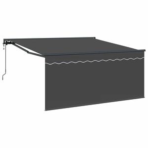 vidaXL Sklopn&aacute; mark&iacute;za Antracit 350 x 250 cm Polyester a hlin&iacute;k