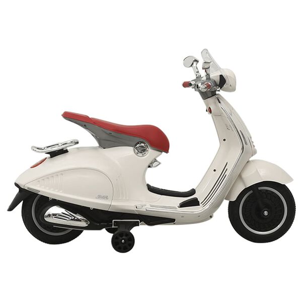 vidaXL Detská elektrická motorka Vespa GTS300, biela