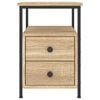 vidaXL Nočné stolíky 2 ks dub sonoma 34x35,5x50 cm kompozitné drevo