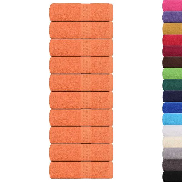 vidaXL Utierky na umývanie FROGN 10 ks oranžové 30x30 cm 360 g/m²
