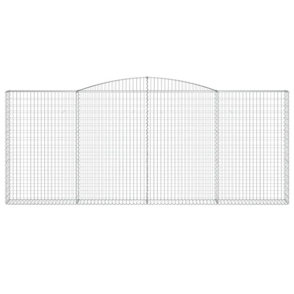 vidaXL Oblúkový gabionový kôš 400x30x160/180 cm pozinkované železo