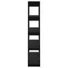 vidaXL Knižnica/deliaca stena čierna 100x30x160 cm