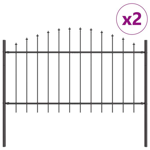 vidaXL Z&aacute;hradn&yacute; plot 2 pcs Siv&aacute; 170 x 140 cm