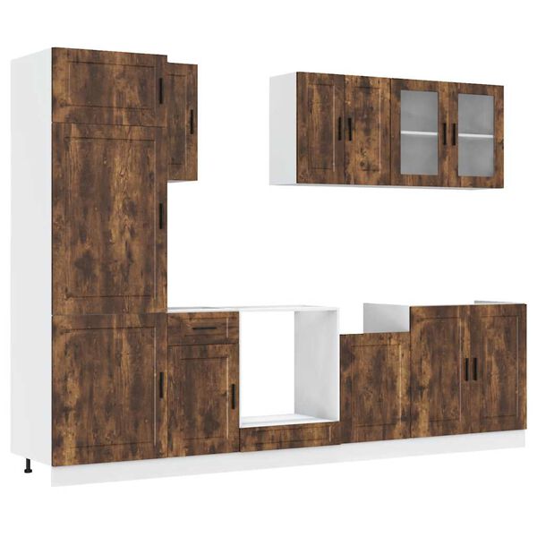 vidaXL 8-dielna sada kuchynsk&yacute;ch skriniek Porto, kompozitn&eacute; drevo