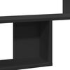 vidaXL Nástenná polica čierna 100x15x70 cm kompozitné drevo