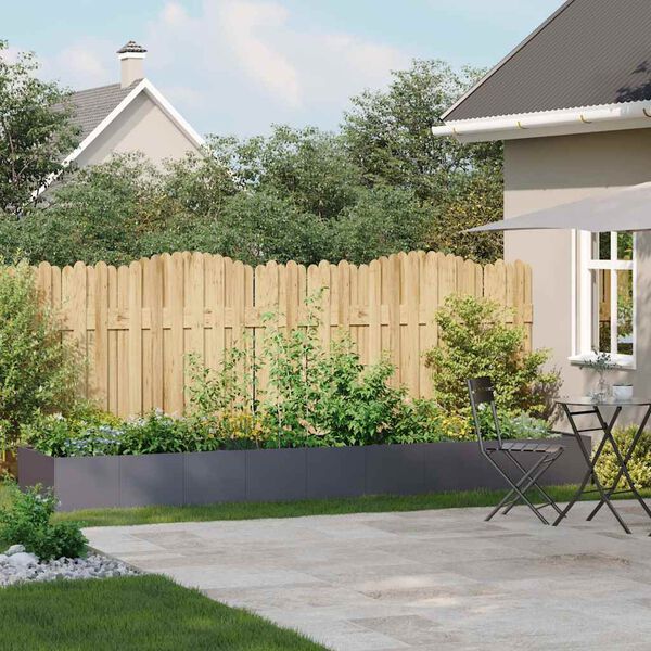 vidaXL Kvetin&aacute;č antracitov&yacute; 360x80x40 cm oceľ