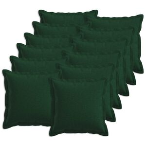 vidaXL Poťah na podložku 12 ks HOUTEN Tmavozelen&aacute; 40 x 40 cm