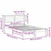 vidaXL Rám postele Svetlosivá 135 x 190 cm Masívne borovicové drevo