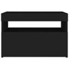 vidaXL TV skrinka s LED svetlami čierna 60x35x40 cm