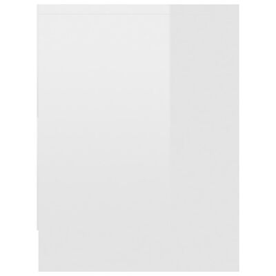 vidaXL Nočné stolíky 2 ks, lesklé biele 40x30x40 cm, drevotrieska