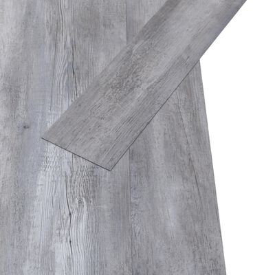 vidaXL Samolepiace podlahové dosky z PVC 5,21 m² 2 mm matné drevo sivé