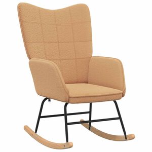 vidaXL Hojdacie kreslo B&eacute;žov&aacute; Sherpa l&aacute;tka