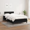 vidaXL Boxspring posteľ s matracom čierna 120x190 cm l&aacute;tka