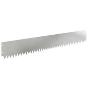 vidaXL Obrubn&iacute;k tr&aacute;vnika 10 ks 103 x 15 cm Oceľ Strieborn&aacute;