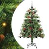 vidaXL Umel&yacute; vianočn&yacute; stromček Zelen&aacute; 150 cm PVC a kov