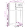 vidaXL Nočn&yacute; stol&iacute;k Sonoma dub 41 x 28 x 76 cm Kompozitn&eacute; drevo