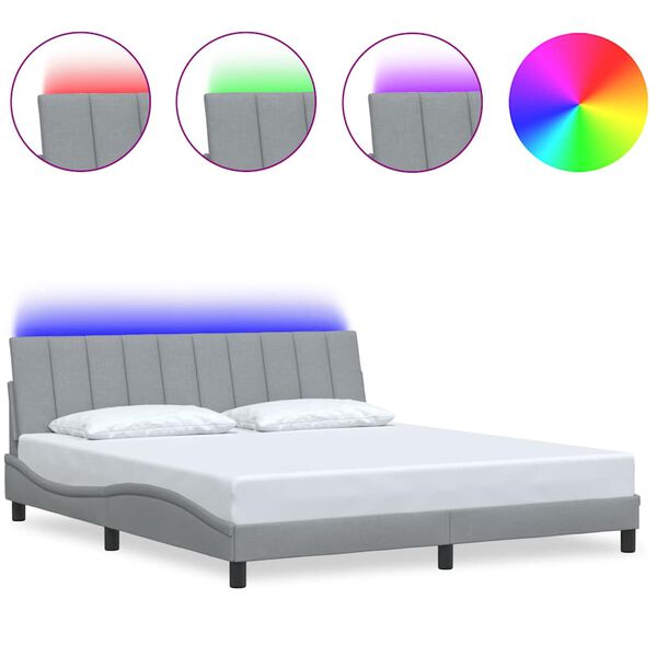 vidaXL R&aacute;m postele bez matraca Hanko bledosiv&yacute; 180x200 cm l&aacute;tka