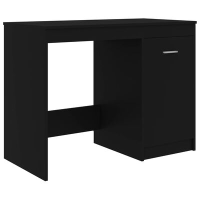 vidaXL Písací stôl čierny 140x50x76 cm drevotrieska