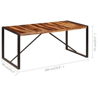 vidaXL Jedálenský stôl zo sheeshamového dreva 180x90x75 cm