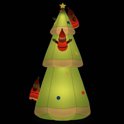 vidaXL Nafukovací vianočný stromček s LED 500 cm