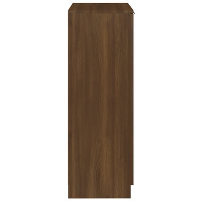 vidaXL Botník hnedý dub 59x35x100 cm spracované drevo