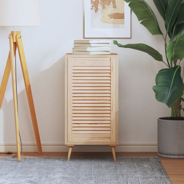 vidaXL Lamelov&eacute; dvierka na skrinku 69x39,4 cm, borovicov&yacute; mas&iacute;v