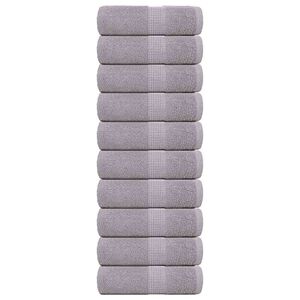 vidaXL Utierky na um&yacute;vanie FROGN 10 ks siv&eacute; 30x30 cm 360 g/m&sup2;