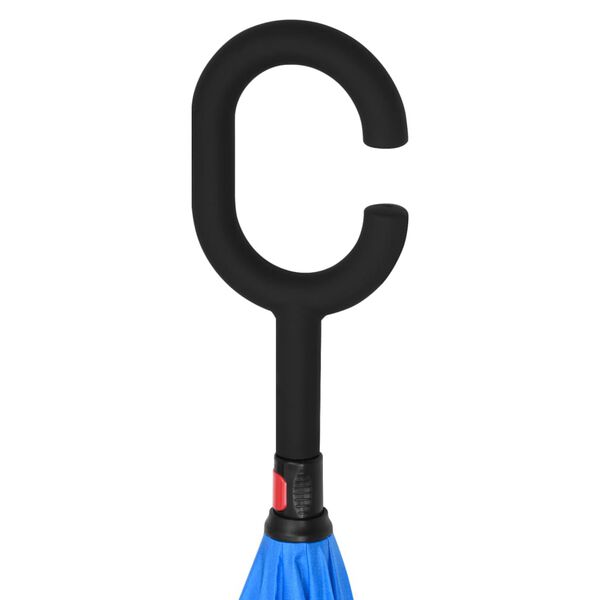 vidaXL Dáždnik C-rúčka čierny 108 cm