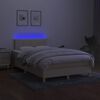 vidaXL Boxspring posteľ s matracom a LED kr&eacute;mov&aacute; 120x190 cm l&aacute;tka