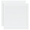 vidaXL Lamelov&eacute; dvierka na skrinku 2 ks, biele 61,5x59,4 cm, borovica