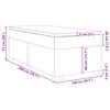 vidaXL Posteľný rám boxspring s matracom čierny 100x200 cm zamat