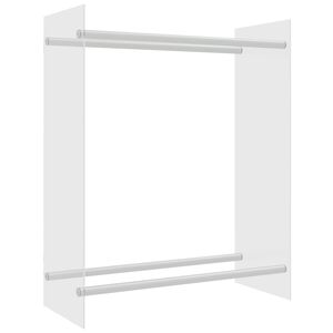 vidaXL Stojan na palivov&eacute; drevo priehľadn&yacute; 80x35x100 cm tvrden&eacute; sklo