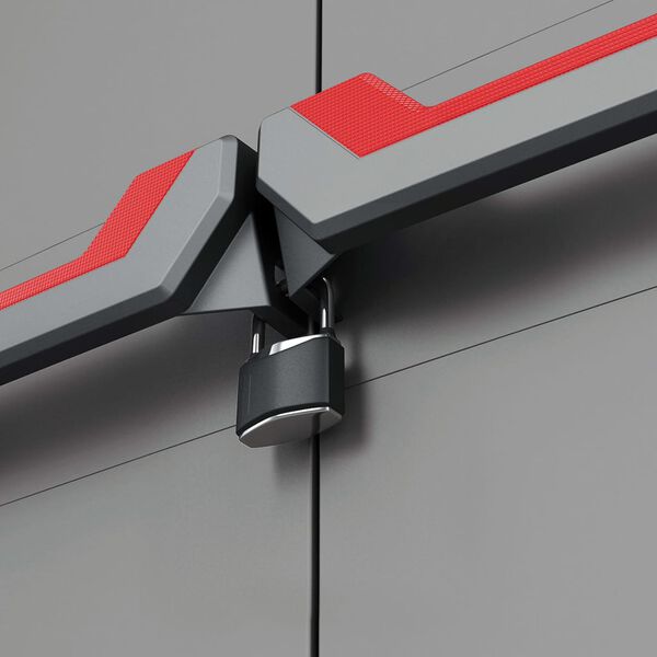 Keter Skladovacia skrinka s policami Stilo sivo-čierna 173 cm