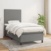 vidaXL Boxspring posteľ s matracom tmavosiv&aacute; 90x200 cm l&aacute;tka