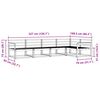 vidaXL Z&aacute;hradn&aacute; s&uacute;prava gaučov 5 pcs Pr&iacute;rodn&aacute; Pevn&eacute; ak&aacute;ciov&eacute; drevo
