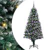 vidaXL Umel&yacute; vianočn&yacute; stromček Zelen&aacute; 180 cm PVC a Oceľ a Plast