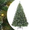 vidaXL Umel&yacute; vianočn&yacute; stromček s 300 LED-i Zelen&aacute; 240 cm PE a PVC